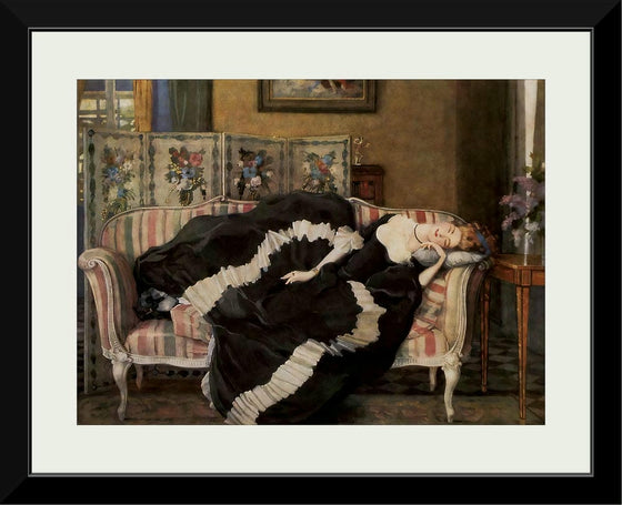 "A sleeping woman", Konstantin Somov