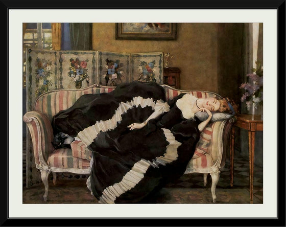 "A sleeping woman", Konstantin Somov