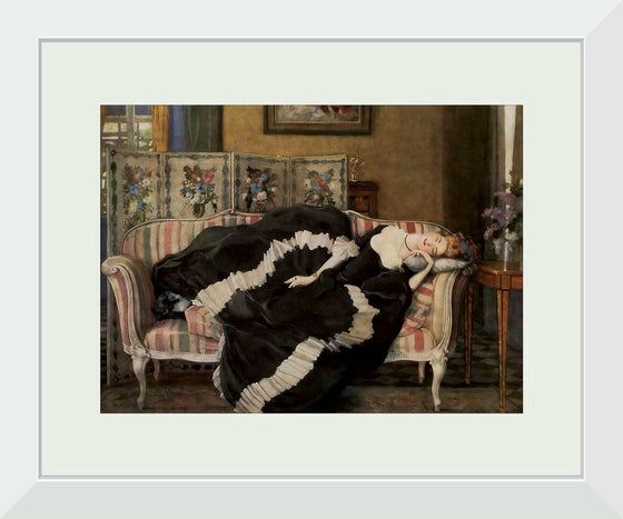 "A sleeping woman", Konstantin Somov