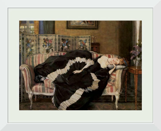 "A sleeping woman", Konstantin Somov