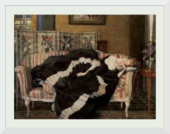 "A sleeping woman", Konstantin Somov