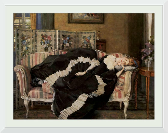 "A sleeping woman", Konstantin Somov