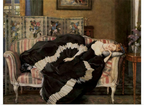"A sleeping woman", Konstantin Somov