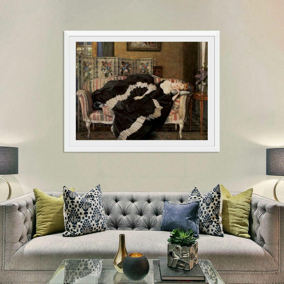 "A sleeping woman", Konstantin Somov