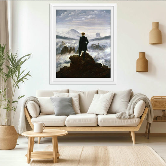 "Wanderer above the sea of fog(1817)", Caspar David Friedrich