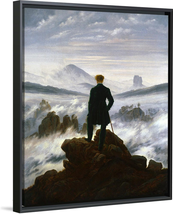 "Wanderer above the sea of fog(1817)", Caspar David Friedrich