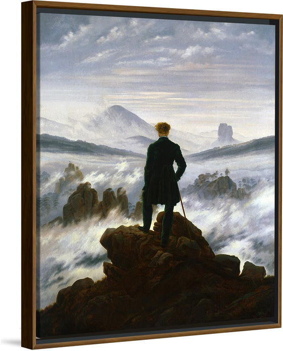 "Wanderer above the sea of fog(1817)", Caspar David Friedrich
