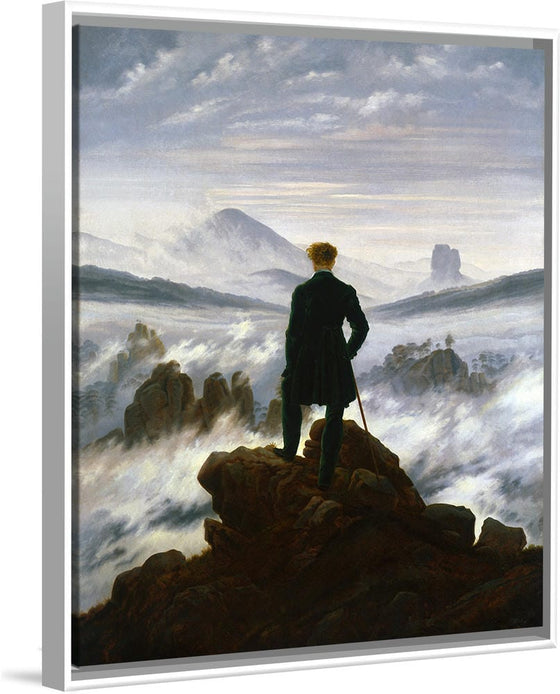 "Wanderer above the sea of fog(1817)", Caspar David Friedrich