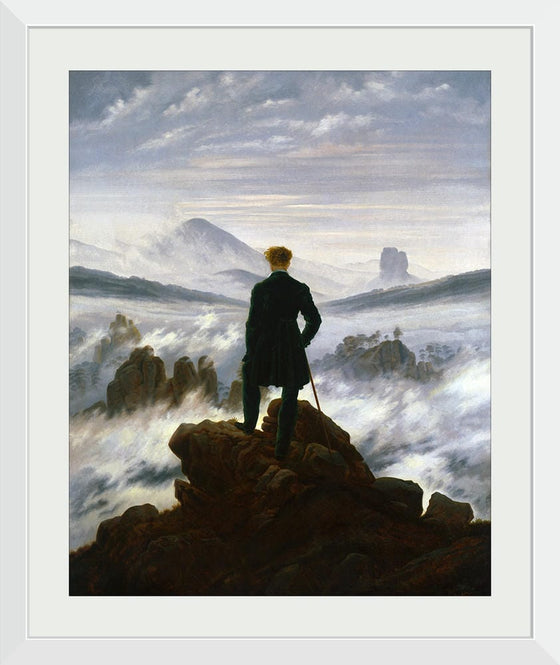"Wanderer above the sea of fog(1817)", Caspar David Friedrich