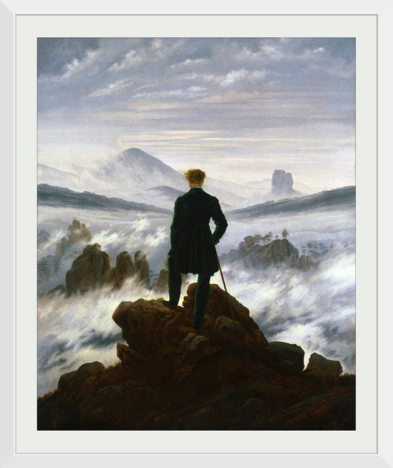 "Wanderer above the sea of fog(1817)", Caspar David Friedrich