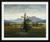 "Village Landscape in Morning Light (The Lone Tree)(1822)", Caspar David Friedrich