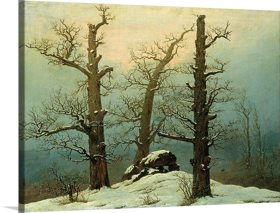 "Cairn in Snow(1807)", Caspar David Friedrich