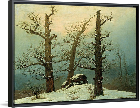 "Cairn in Snow(1807)", Caspar David Friedrich