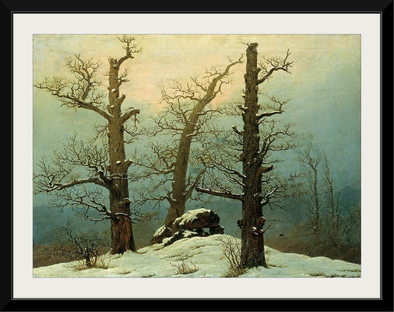 "Cairn in Snow(1807)", Caspar David Friedrich