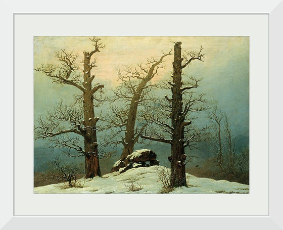 "Cairn in Snow(1807)", Caspar David Friedrich