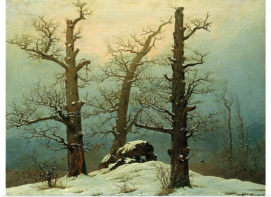 "Cairn in Snow(1807)", Caspar David Friedrich