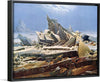 "The Sea of Ice (The Wreck of Hope)(1823-1824)", Caspar David Friedrich