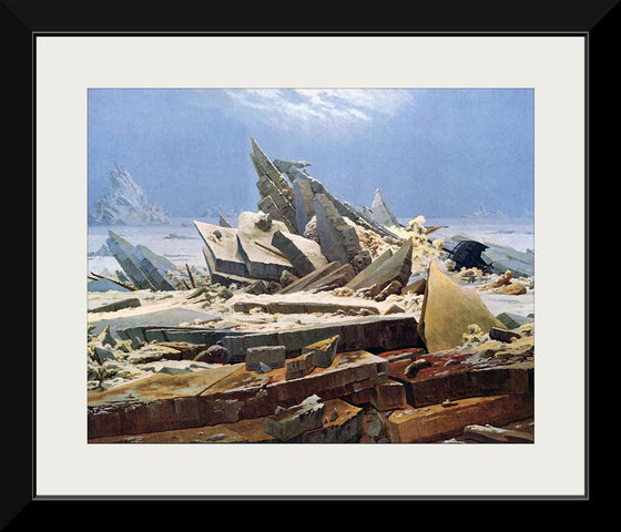 "The Sea of Ice (The Wreck of Hope)(1823-1824)", Caspar David Friedrich