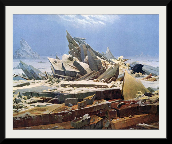 "The Sea of Ice (The Wreck of Hope)(1823-1824)", Caspar David Friedrich