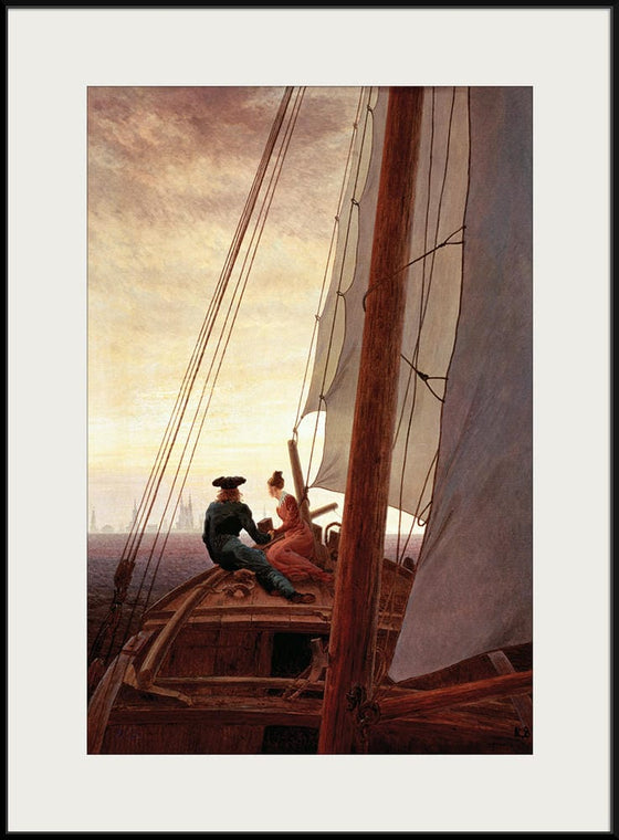 "On a Sailing Ship(1818-1820)", Caspar David Friedrich