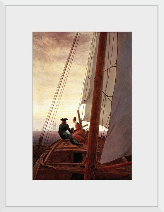 "On a Sailing Ship(1818-1820)", Caspar David Friedrich