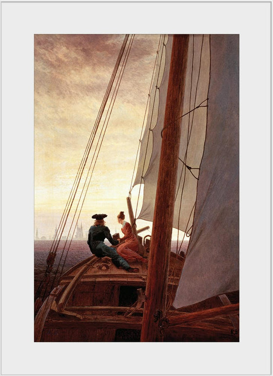 "On a Sailing Ship(1818-1820)", Caspar David Friedrich