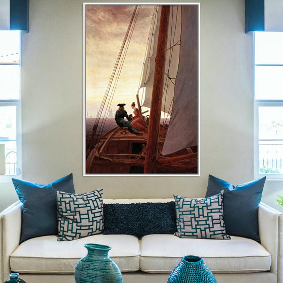 "On a Sailing Ship(1818-1820)", Caspar David Friedrich