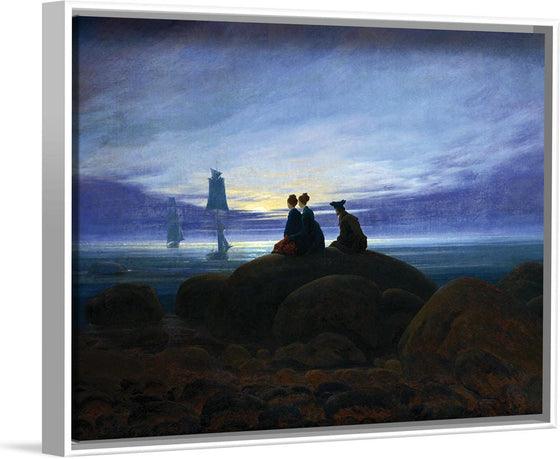 "Moonrise over the Sea(1822)", Caspar David Friedrich