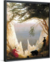 "Chalk Cliffs at Ruegen(1818)", Caspar David Friedrich
