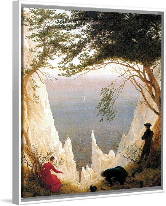 "Chalk Cliffs at Ruegen(1818)", Caspar David Friedrich