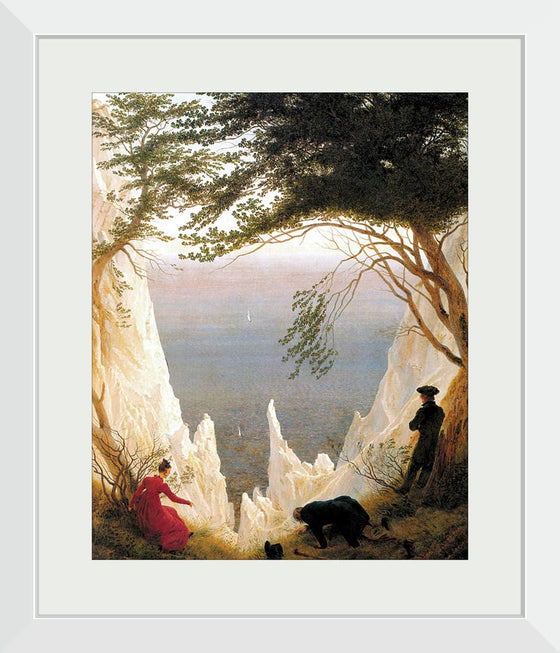 "Chalk Cliffs at Ruegen(1818)", Caspar David Friedrich