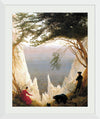"Chalk Cliffs at Ruegen(1818)", Caspar David Friedrich