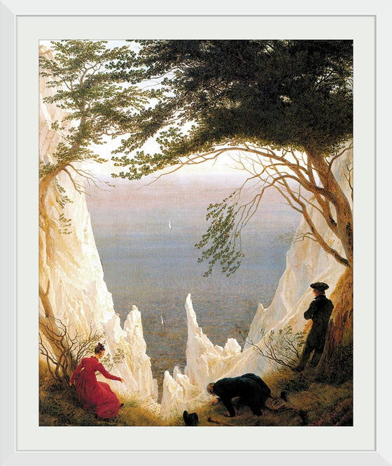 "Chalk Cliffs at Ruegen(1818)", Caspar David Friedrich