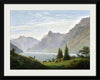 "Landscape With Mountain Lake, Morning(1823-1835)", Caspar David Friedrich