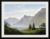 "Landscape With Mountain Lake, Morning(1823-1835)", Caspar David Friedrich