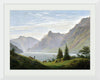 "Landscape With Mountain Lake, Morning(1823-1835)", Caspar David Friedrich