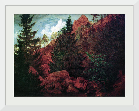 "Rocks in the Harz mountain(1811)", Caspar David Friedrich