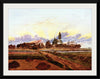 "Neubrandenburg in Flames(1835)", Caspar David Friedrich