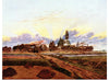 "Neubrandenburg in Flames(1835)", Caspar David Friedrich