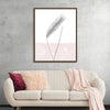 Rye Crop by Sarah Adams is a minimalist yet striking print that celebrates the natural beauty of a single stalk of rye. The delicate lines and soft pink background create a sense of tranquility and understated elegance. This piece is perfect for adding a touch of nature-inspired art to any space, evoking feelings of peace and serenity.