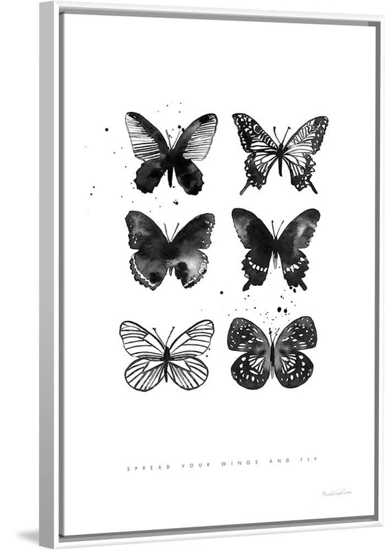 “Six Inky Butterflies“, Mercedes Lopez Charro