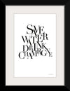 “Save Water Drink Champagne“, Mercedes Lopez Charro