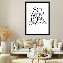  “Save Water Drink Champagne“, Mercedes Lopez Charro