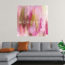  “Wonderful” by Mercedes Lopez Charro invites you into a world of enchantment and joy. This high-quality framed artwork features abstract brush strokes in shades of pink, yellow, and green, forming a captivating composition. The overlaid text reads “YOU ARE SOME KIND OF WONDERFUL”, spreading positivity and warmth. 