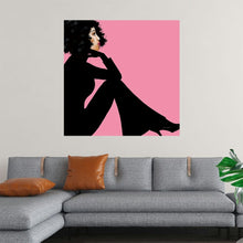  Empower yourself with "She is Everything I" by Mercedes Lopez Charro. This striking print features a silhouette of a confident woman against a vibrant pink background. The bold design and strong lines celebrate female empowerment and self-love. This artwork is perfect for inspiring and motivating you to embrace your individuality and reach for your goals.