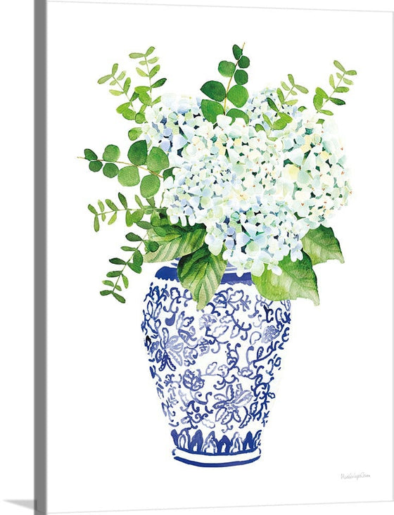 “Chinoiserie Hydrangea I“, Mercedes Lopez Charro