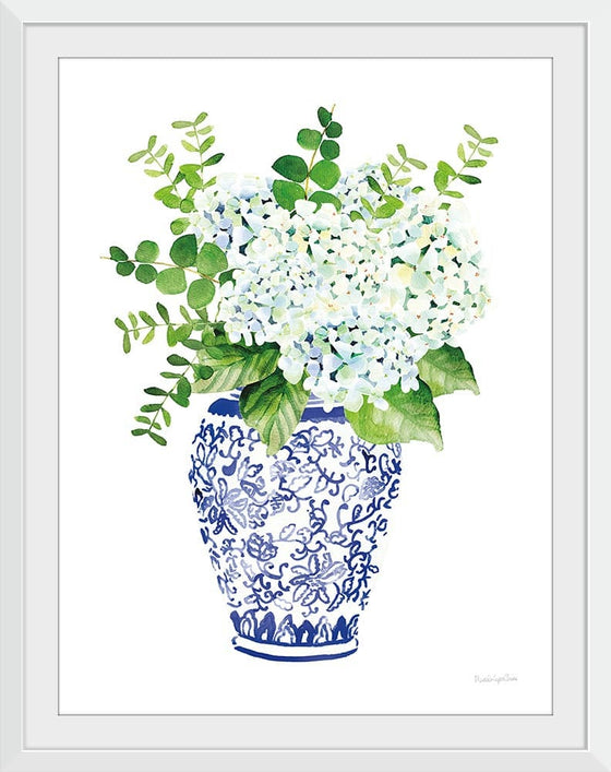 “Chinoiserie Hydrangea I“, Mercedes Lopez Charro