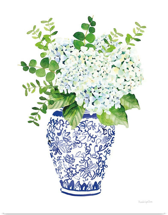 “Chinoiserie Hydrangea I“, Mercedes Lopez Charro