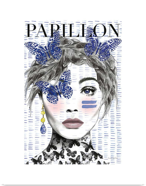 “Papillon White Border“, Mercedes Lopez Charro