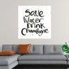 Pop the Cork XII v1 by Mercedes Lopez Charro is a playful and humorous piece that celebrates the simple joys of life. The bold typography and expressive brushstrokes capture the lighthearted spirit of the quote "Save Water, Drink Champagne." This artwork is a perfect addition to any wine lover's home, adding a touch of personality and humor to any space.